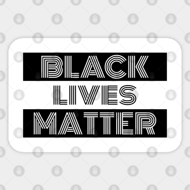 Black Lives Matter Retro Sticker by ahmadzakiramadhan